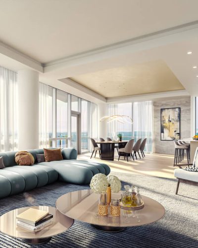 Unit D7 Living Room