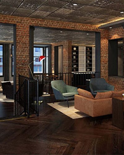 Rendering of the interior of the main floor. Photo courtesy of Urbanturf.com